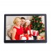 15-inch Digital Photo Frame Electronic Photo Frame Ultra-narrow Side Support 1080P Wall-mounted Advertising Machine (Black)