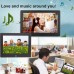 AC 100-240V 8 inch TFT Screen Digital Photo Frame with Holder & Remote Control, Support USB / SD Card Input (Black)