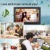HSD1303 13.3 inch LED 1280800 High Resolution Display Digital Photo Frame with Holder and Remote Control, Support SD / MMC / MS Card / USB Port, EU Plug (Silver)