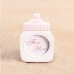 Baby Bottle Shape Plastic Photo Frame Square Photo Frame Decoration Home Decor (Pink)